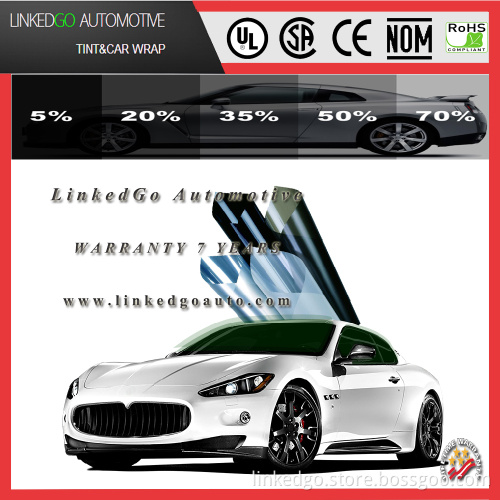 Removable automobile limo black 5%VLT 1.52*30m auto window tinting film tinted car windows